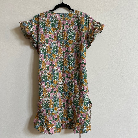 J. Crew Side-ruffle Tunic Liberty Mini Floral Walk size XSmall - Picture 3 of 3